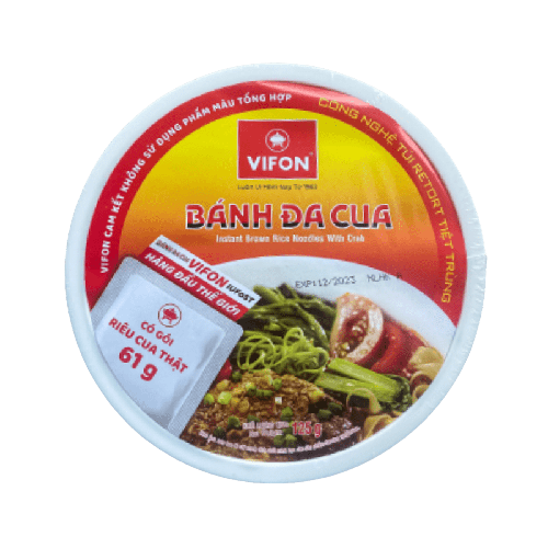 VIFON Bowl Crab Brown Rice Noodles
