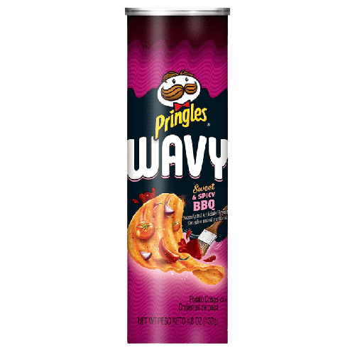 Pringles Wavy Sweet & Spicy BBQ