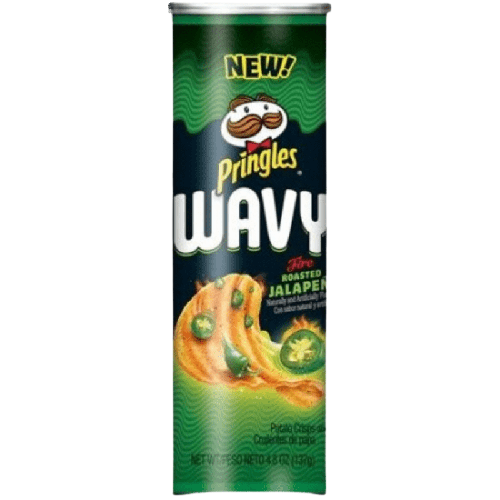 Pringles Wavy Fire Roasted Jalapeno