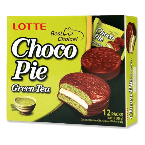 Lotte Choco Pie Green Tea