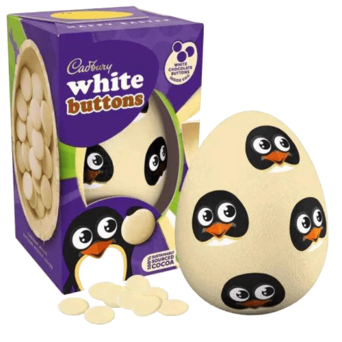 Cadbury White Buttons Egg 