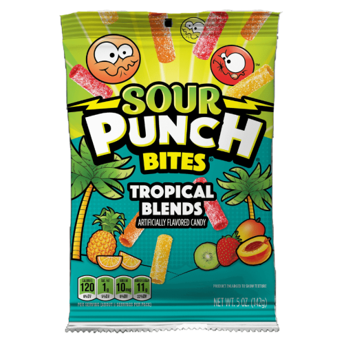 Sour Punch Bites Tropical Blends