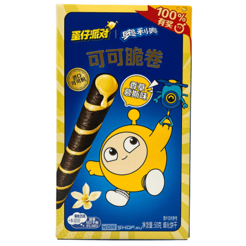 Oreo Crispy Roll Vanilla Mousse