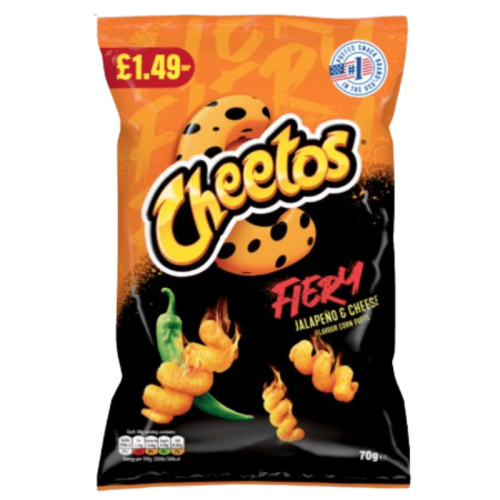 Cheetos Fiery Jalapeno and Cheese