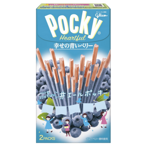 Pocky Heartful Blueberry