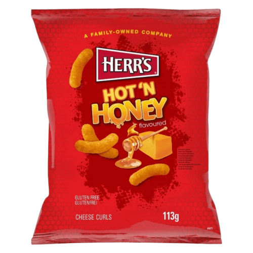 Herr's Hot 'N Honey Cheese Curls