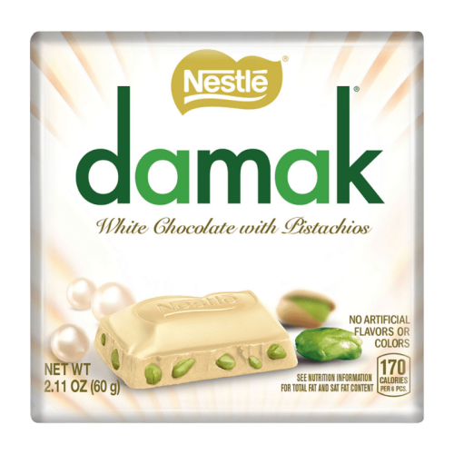 Damak White Chocolate with Pistachios
