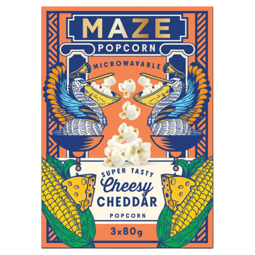 Maze Popcorn Cheesy Cheddar