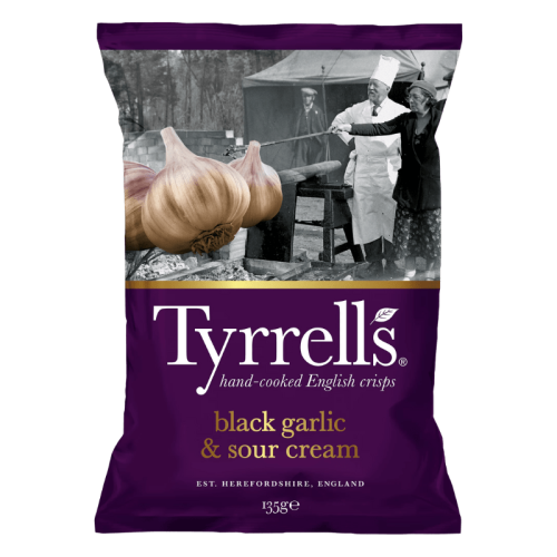 Tyrrells Black Garlic & Sour Cream 