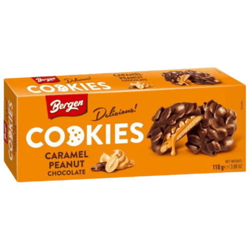Bergen Cookies Caramel Peanut and Chocolate