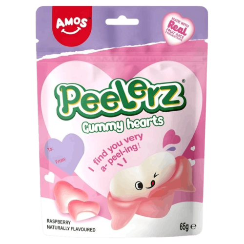 Peelable Gummy Hearts