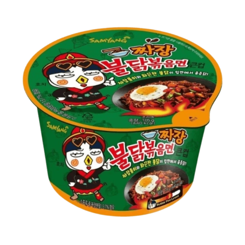 Buldak Jjajang Stir-Fried Noodles Big Bowl