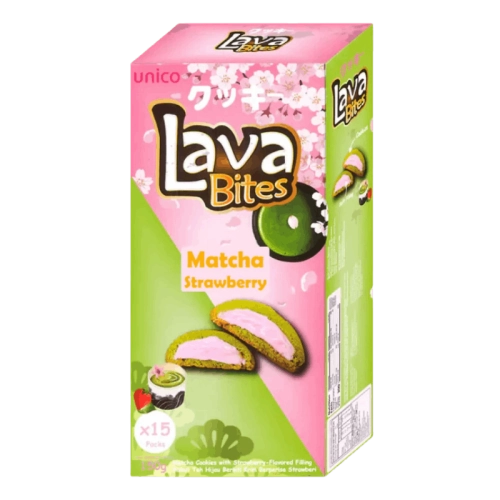 Lava Bites Cookies Matcha Strawberry