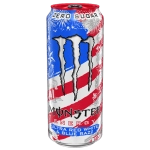 Monster Ultra Red White & Blue Razz Zero Sugar