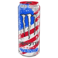 Monster Ultra Red White & Blue Razz Zero Sugar