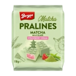 Bergen Pralines Matcha with Strawberry Cream
