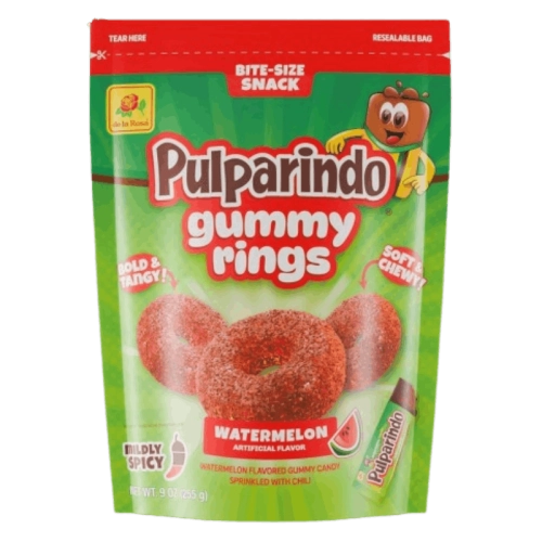 Pulparindo Gummy Rings Watermelon