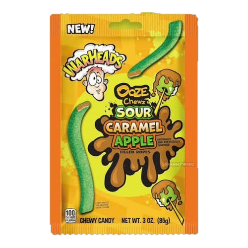 Warheads Ooze Chews Sour Calamel Apple